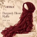 Burgundy Bloom Ruffle